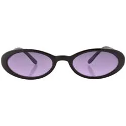 CHIKLET Purple Oval Sunglasses sold by Giant Vintage