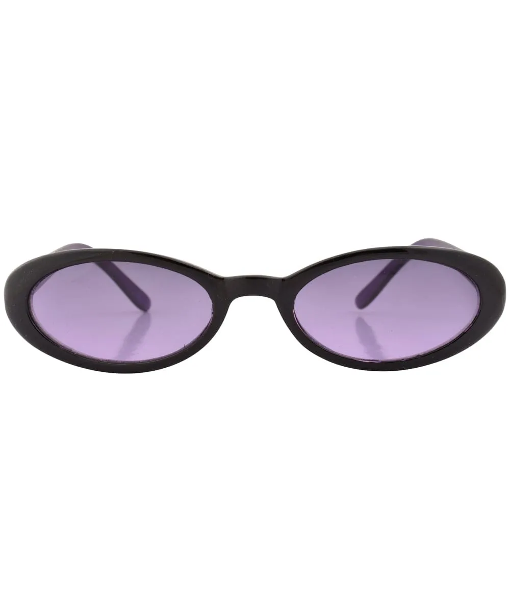 CHIKLET Purple Oval Sunglasses sold by Giant Vintage product image thumbnail 3
