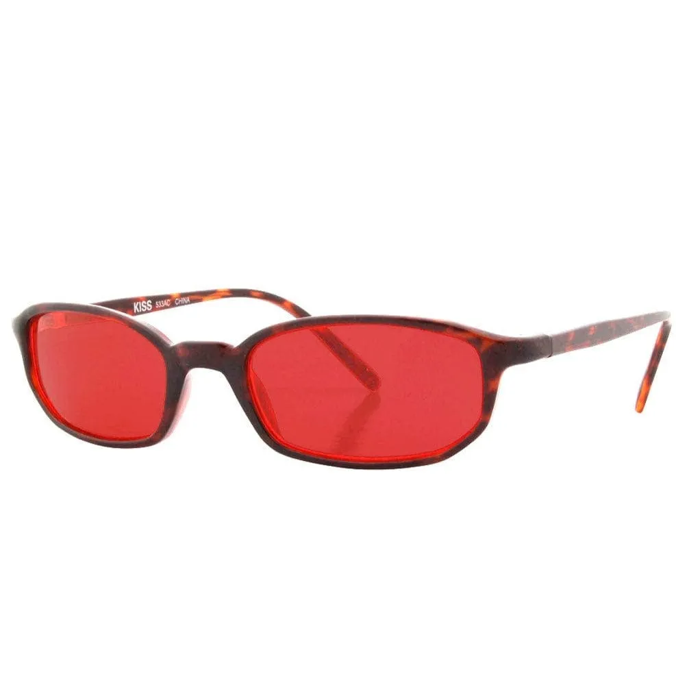 SHERLOCK Tortoise/Red Square 90s Sunglasses sold by Giant Vintage product image thumbnail 2