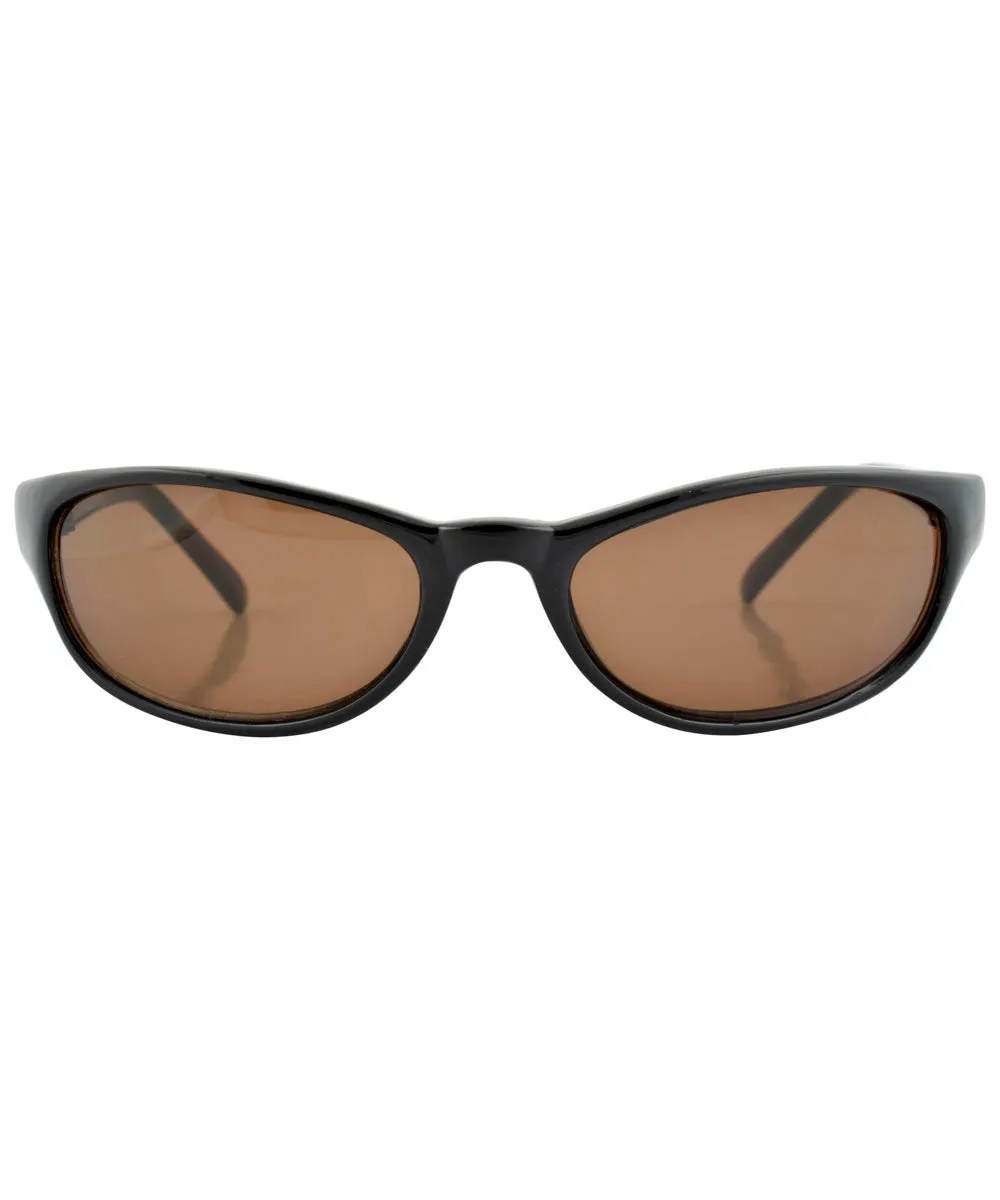 WRAPPED Black/Brown Indie Sunglasses sold by Giant Vintage product image thumbnail 3