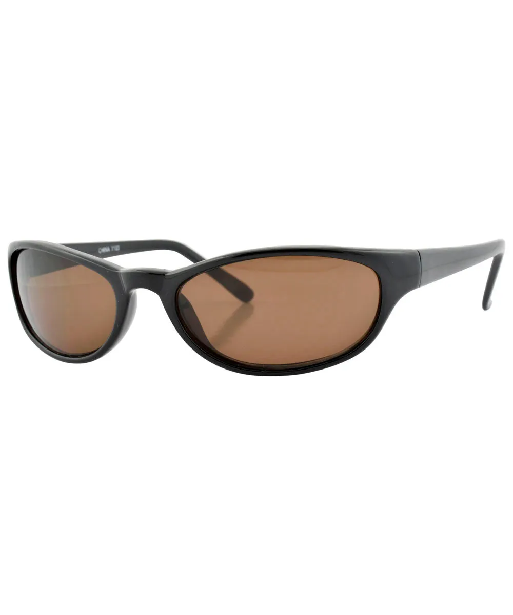 WRAPPED Black/Brown Indie Sunglasses sold by Giant Vintage product image thumbnail 2