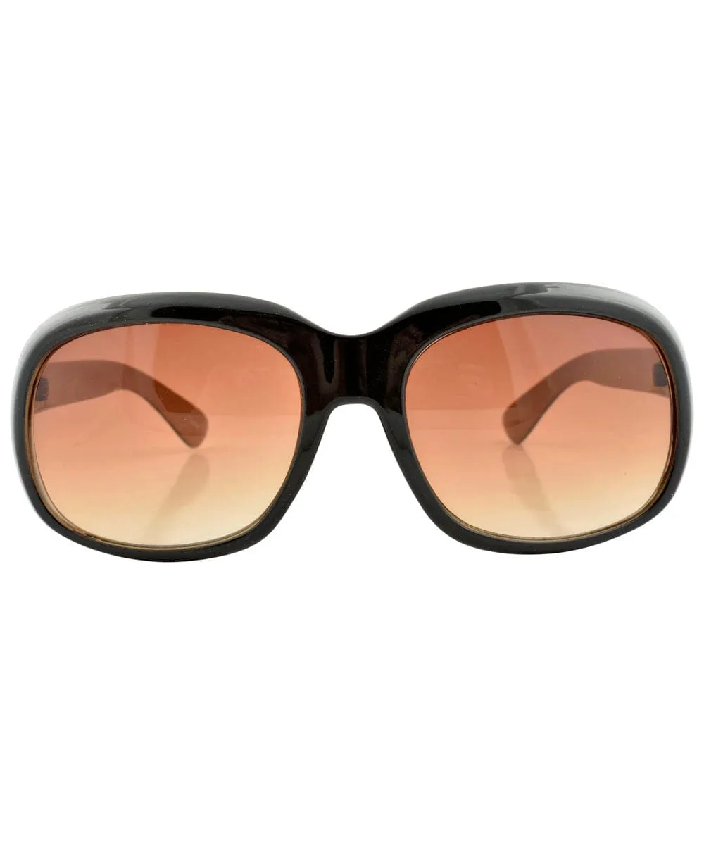 DeLaCREME Black Square Sunglasses sold by Giant Vintage product image thumbnail 2