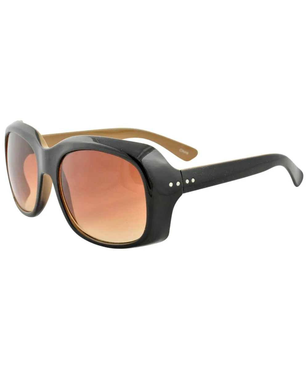 DeLaCREME Black Square Sunglasses sold by Giant Vintage product image thumbnail 3
