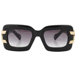 SMASH Black/Gold Oversized Sunglasses sold by Giant Vintage