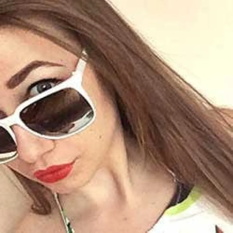 NAYLIGHT White Retro Sunglasses sold by Giant Vintage