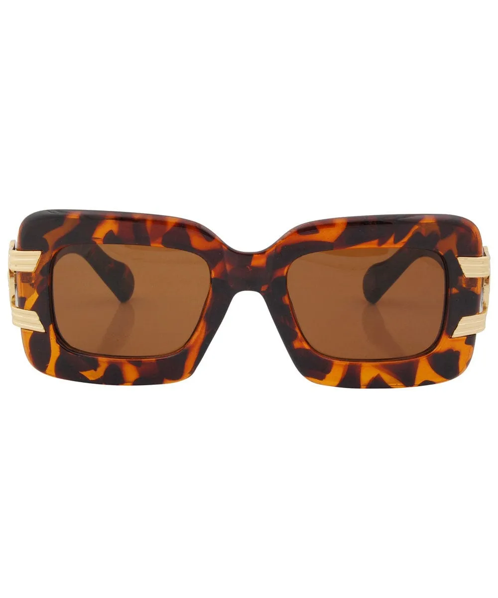 SMASH Tortoise Oversized Sunglasses sold by Giant Vintage product image thumbnail 3