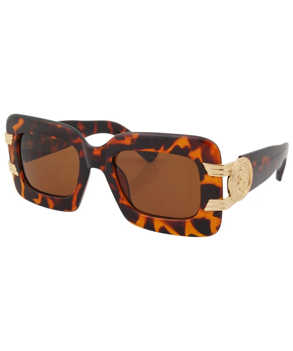 SMASH Tortoise Oversized Sunglasses sold by Giant Vintage product image thumbnail 2