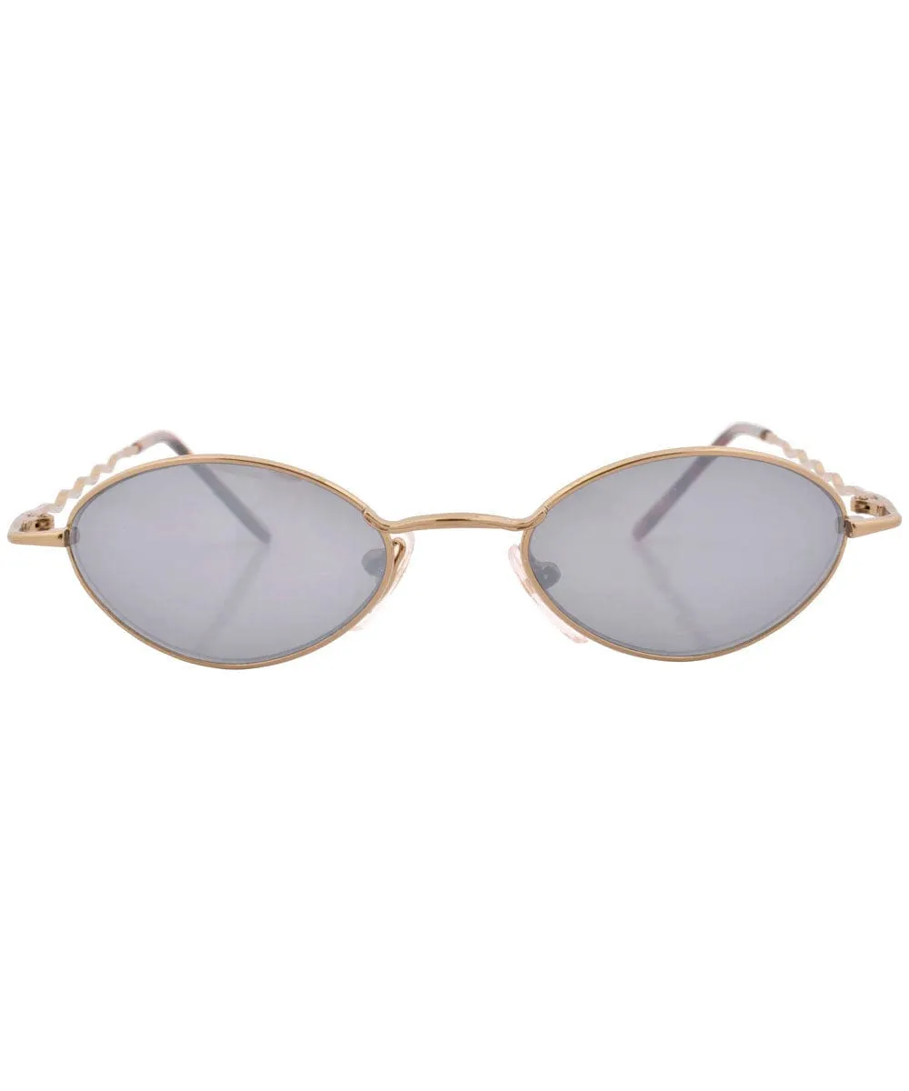 VITTLES Brass Micro Indie Sunglasses sold by Giant Vintage product image thumbnail 3