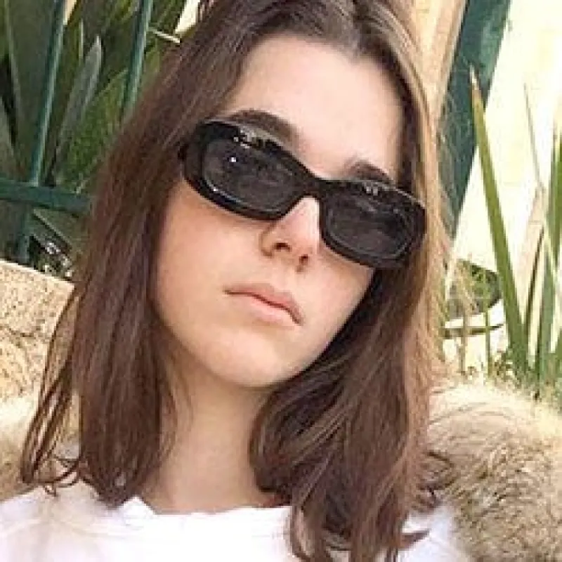 DELISH Black Square Sunglasses sold by Giant Vintage