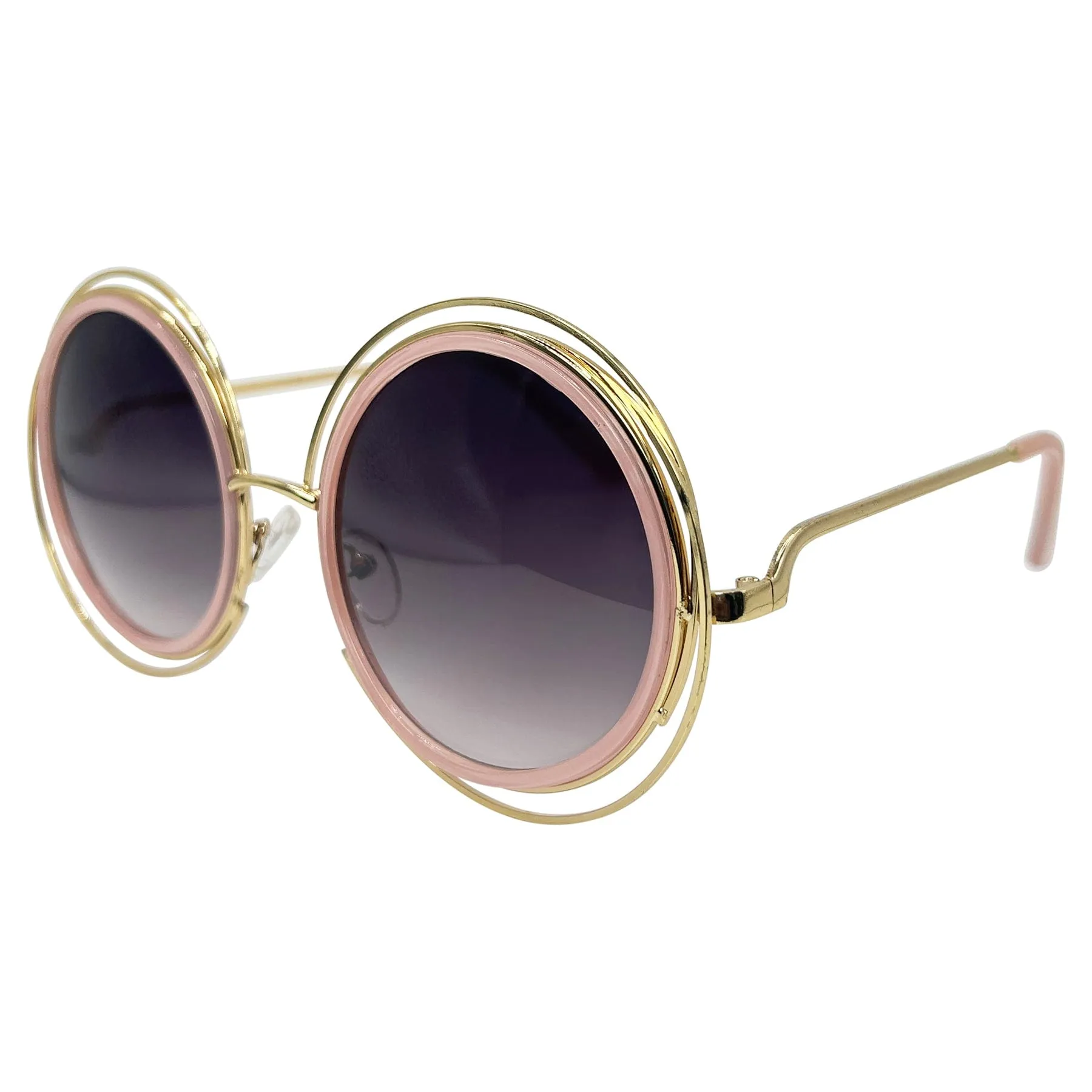 AURA Oversized Round Hippie Sunglasses sold by Giant Vintage product image thumbnail 4
