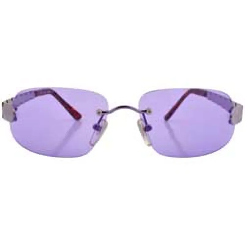 TAMPA Purple Rimless Sunglasses sold by Giant Vintage