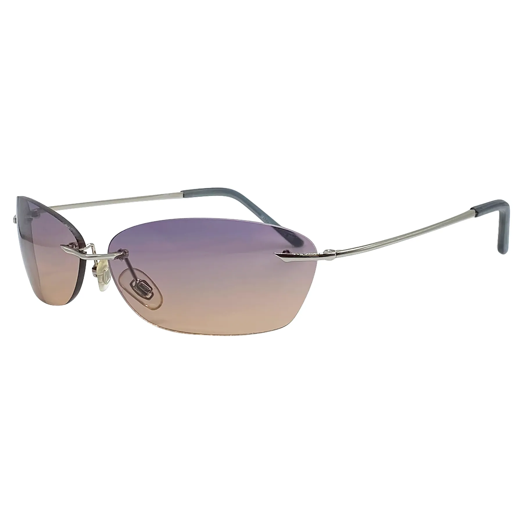 SAPPHIRE Rimless Y2K Sunglasses sold by Giant Vintage product image thumbnail 3