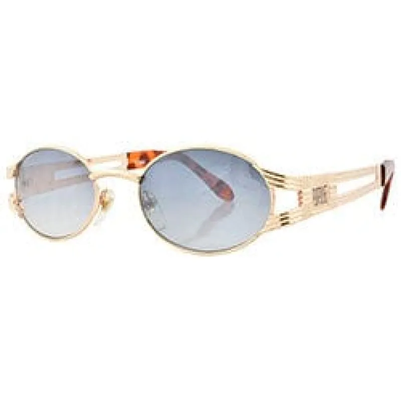 POSE All Gold Oval Sunglasses sold by Giant Vintage