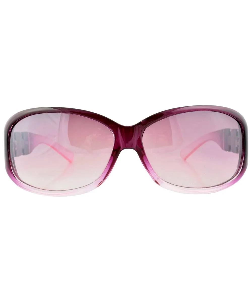 CHRISTIE Purple Fashion-Forward Y2K Sunglasses sold by Giant Vintage product image thumbnail 3