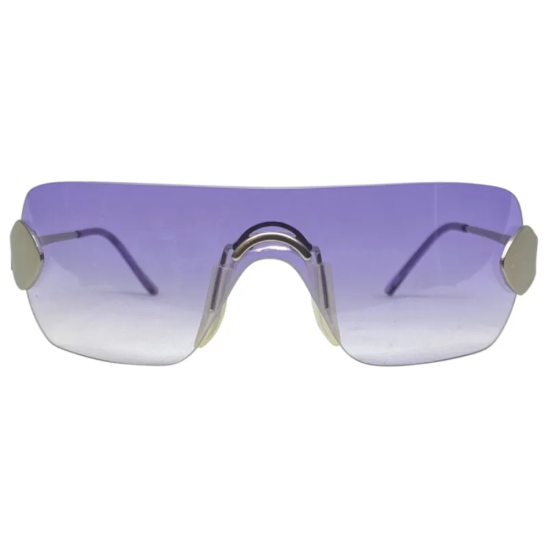 TONER Purple Y2K Rimless Sunglasses sold by Giant Vintage