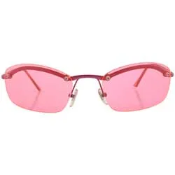 SPIN Pink Rimless Sunglasses sold by Giant Vintage