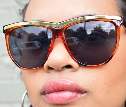 BOBCAT Tortoise Cat-Eye Sunglasses sold by Giant Vintage product image thumbnail 3