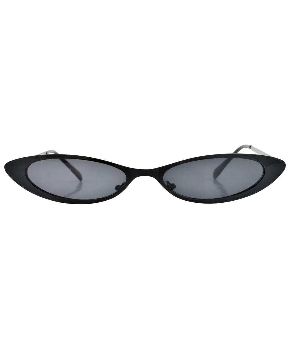 CHARLESTON Black Cat-Eye Sunglasses sold by Giant Vintage product image thumbnail 3
