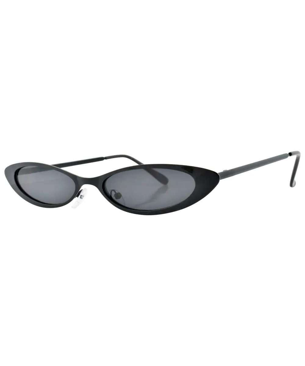 CHARLESTON Black Cat-Eye Sunglasses sold by Giant Vintage product image thumbnail 2