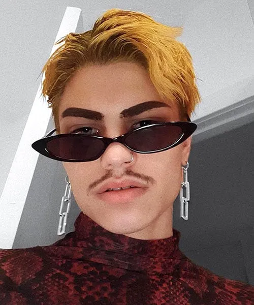 CHARLESTON Black Cat-Eye Sunglasses sold by Giant Vintage product image thumbnail 4