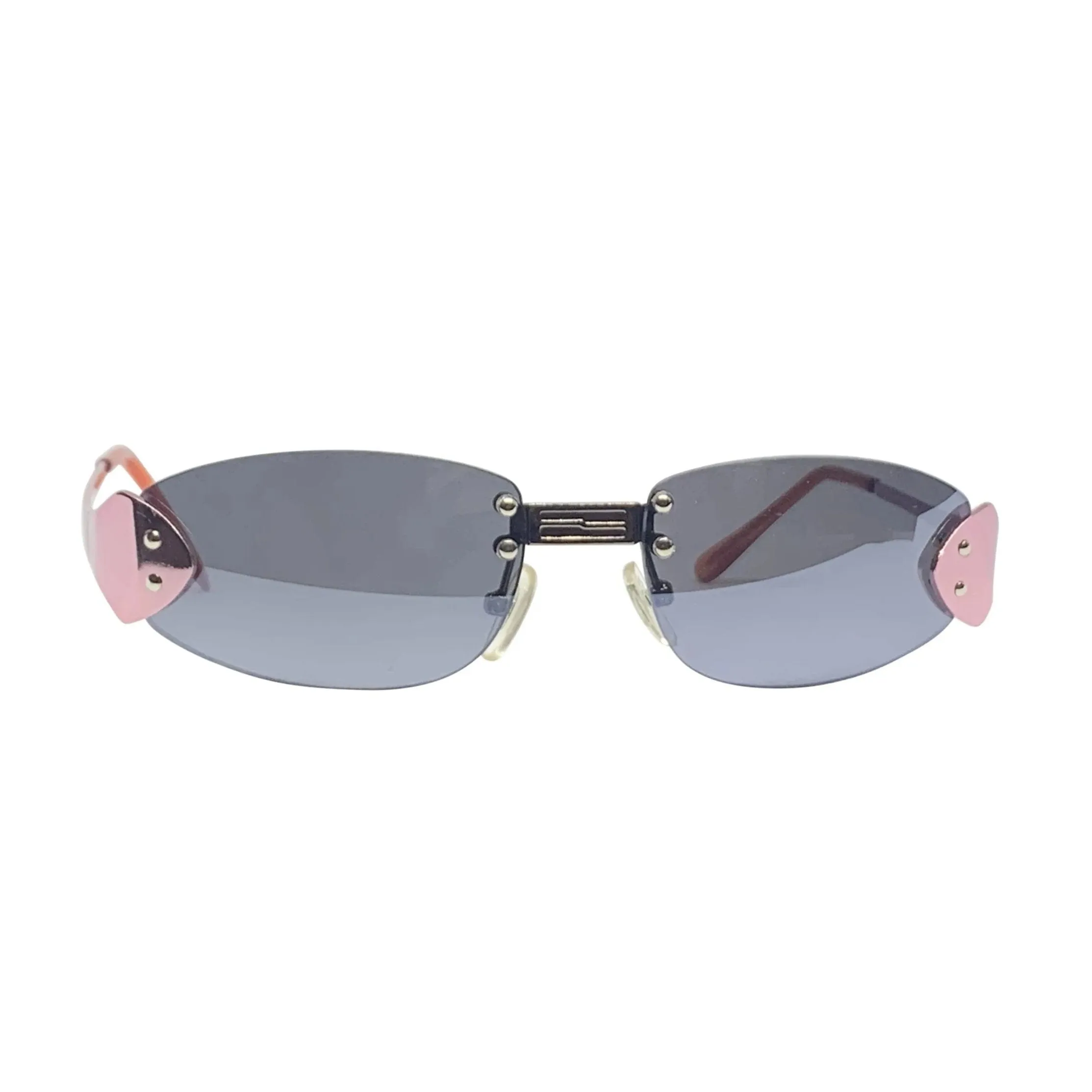 BERTHA Pink Rimless Sunnies sold by Giant Vintage product image thumbnail 3