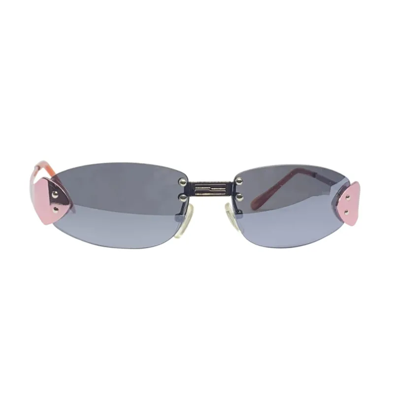 BERTHA Pink Rimless Sunnies sold by Giant Vintage