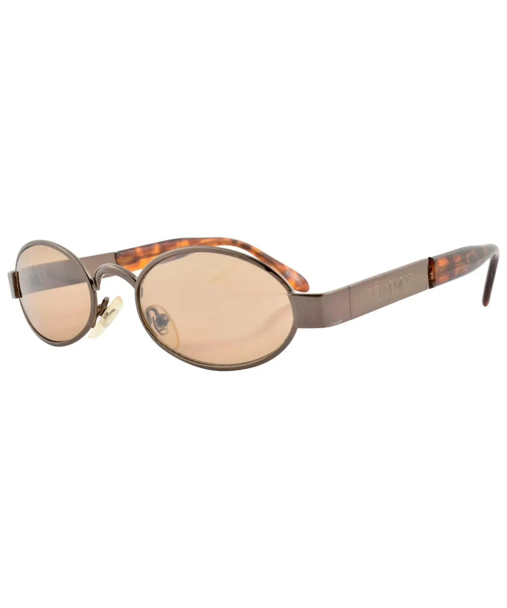 BIDDLE Copper Oval Sunglasses sold by Giant Vintage product image thumbnail 2