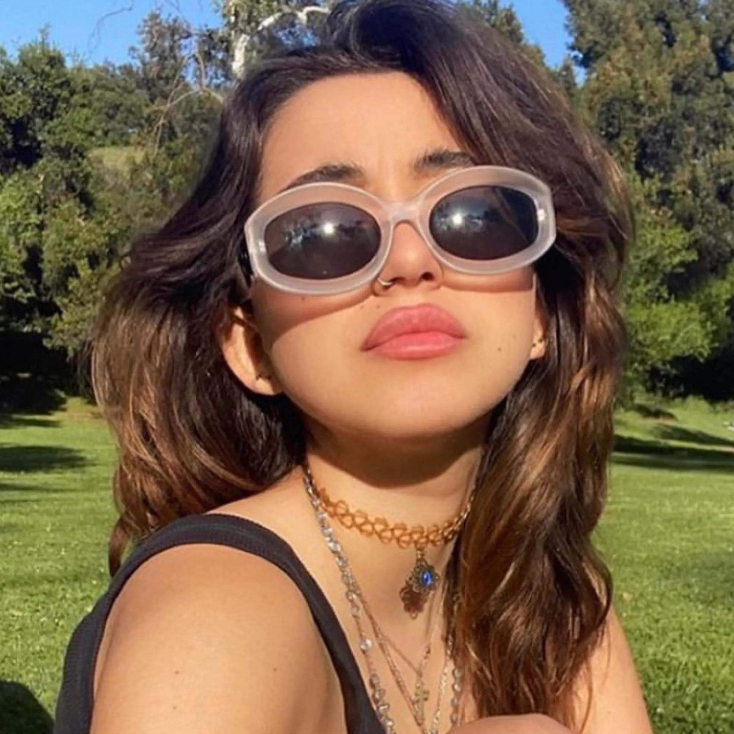 KIKA Frost Mod Square Sunglasses sold by Giant Vintage