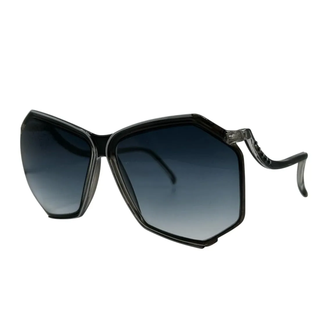 BOOGIE Black 80s Sunglasses sold by Giant Vintage product image thumbnail 2