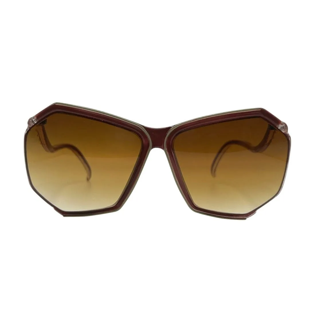BOOGIE Maroon 80s Sunglasses sold by Giant Vintage