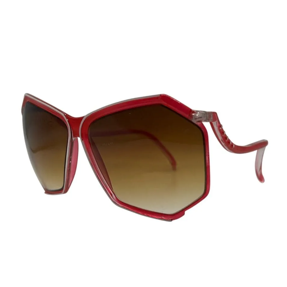BOOGIE Red 80s Sunglasses sold by Giant Vintage product image thumbnail 2