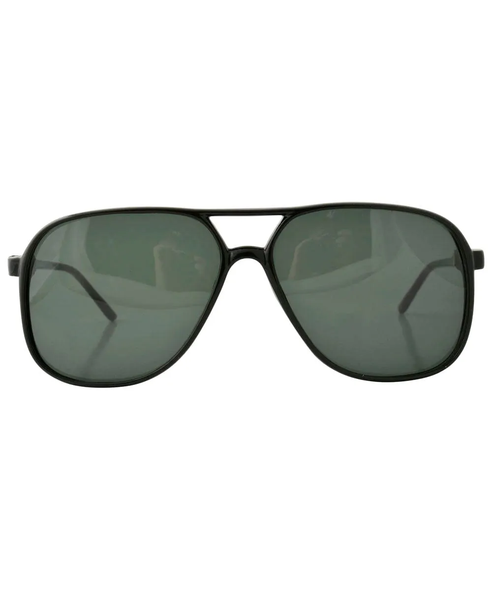 MINNESOTA Black Aviator Sunglasses sold by Giant Vintage product image thumbnail 3