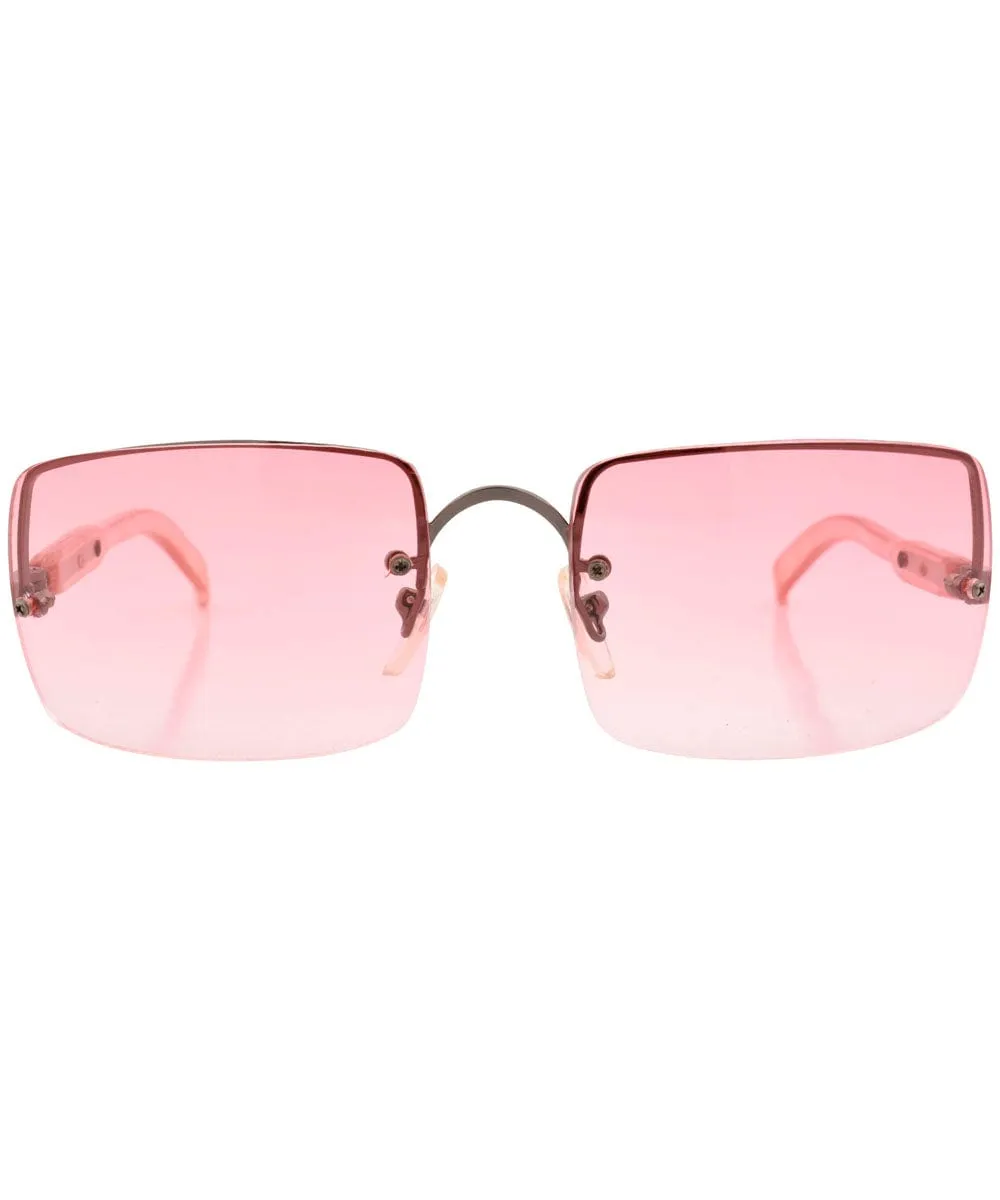 OTTER Pink Rimless Sunglasses sold by Giant Vintage product image thumbnail 3