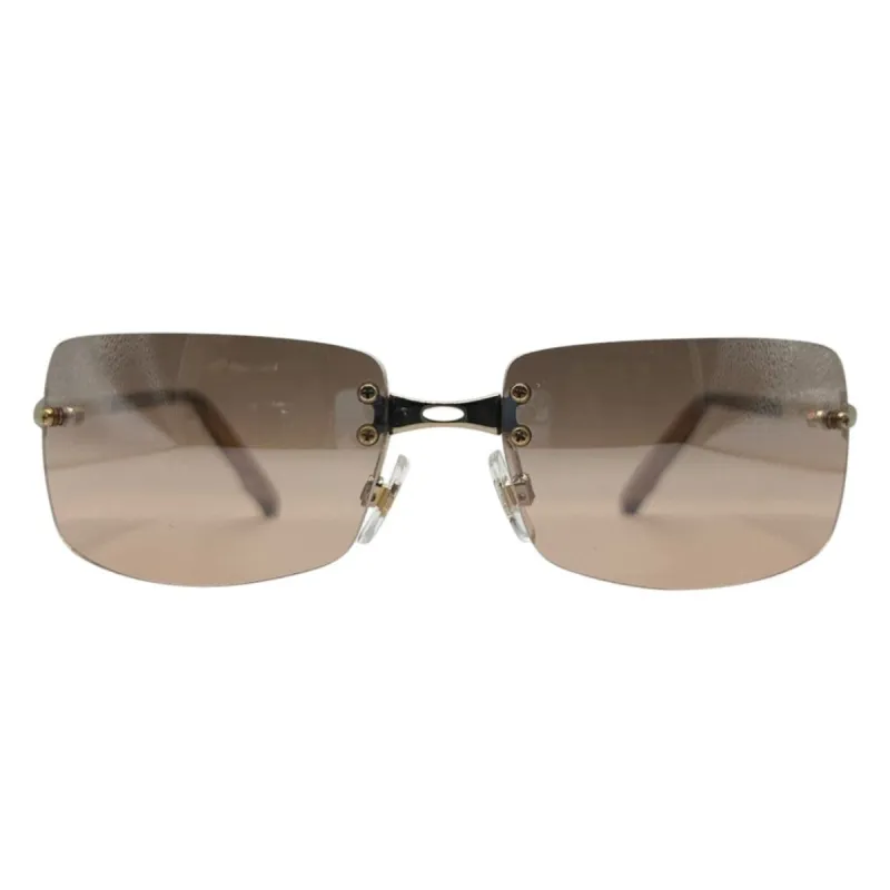GLITTER Rimless Sunglasses sold by Giant Vintage