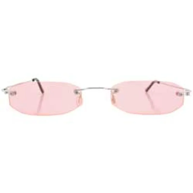 MONSTER Pink Micro Rimless Sunglasses sold by Giant Vintage
