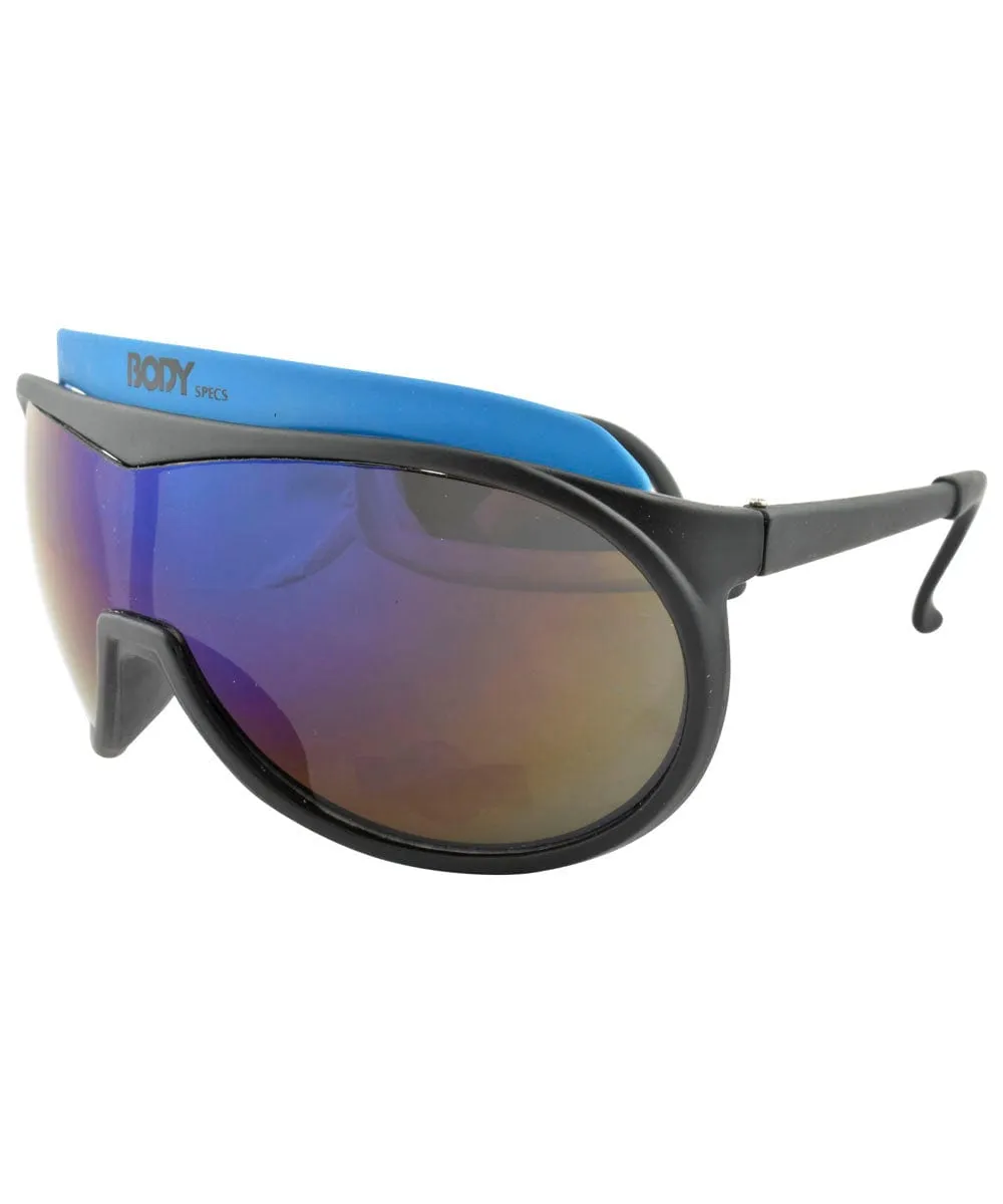 BODY SPECS Blue Shield Sunglasses sold by Giant Vintage product image thumbnail 2
