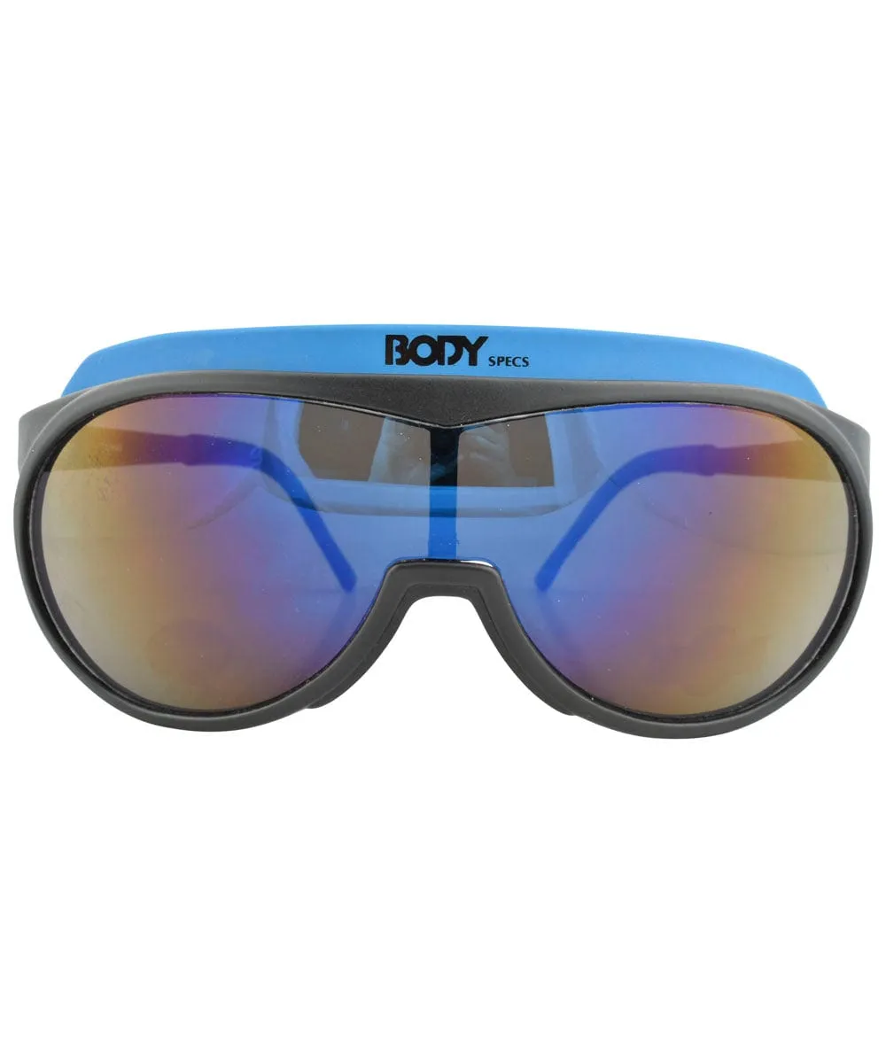 BODY SPECS Blue Shield Sunglasses sold by Giant Vintage product image thumbnail 3