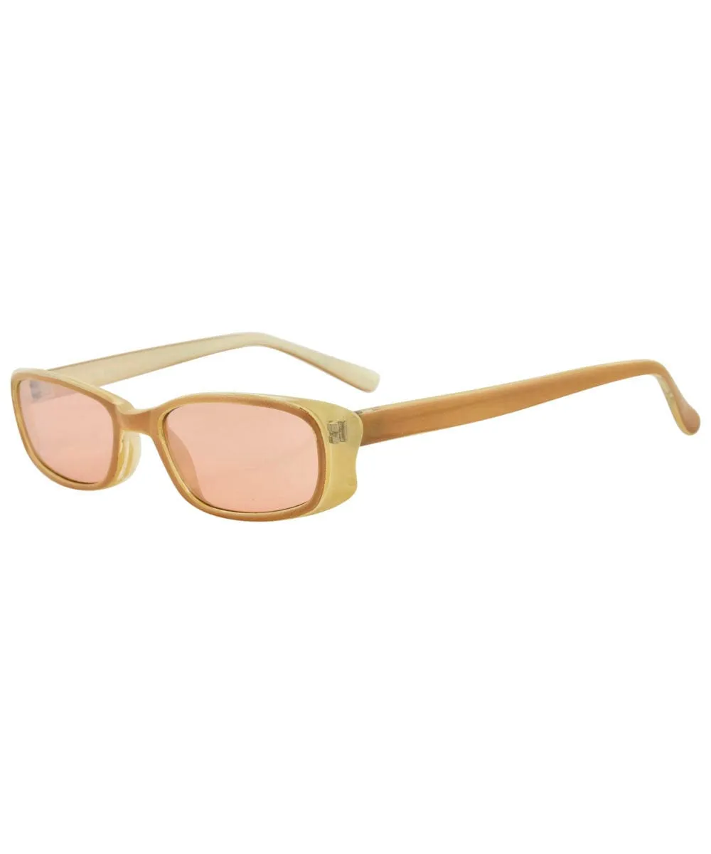 SWIZZLE Tan Square Sunglasses sold by Giant Vintage product image thumbnail 3