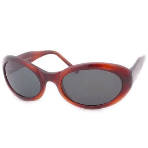 NOVAK Brown Oval Sunglasses sold by Giant Vintage