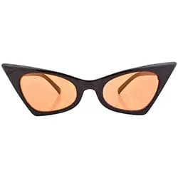 KADILLAC Black/Orange Cat-Eye Sunglasses sold by Giant Vintage