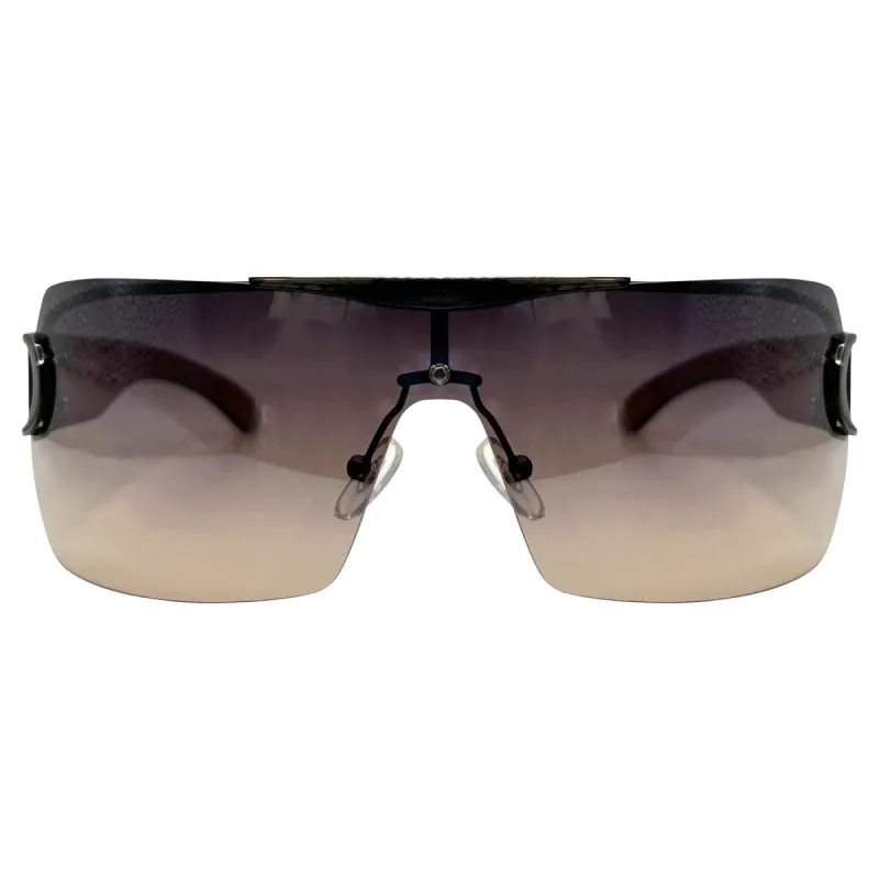 NERVOUS Shield Sunglasses made by Giant Vintage