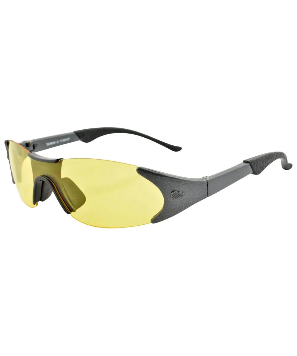 CYCLO Yellow Sports Sunglasses sold by Giant Vintage product image thumbnail 2