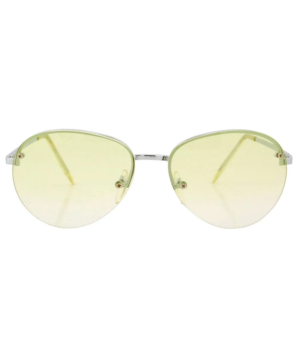 GEMINI Green Rimless Sunglasses sold by Giant Vintage product image thumbnail 3