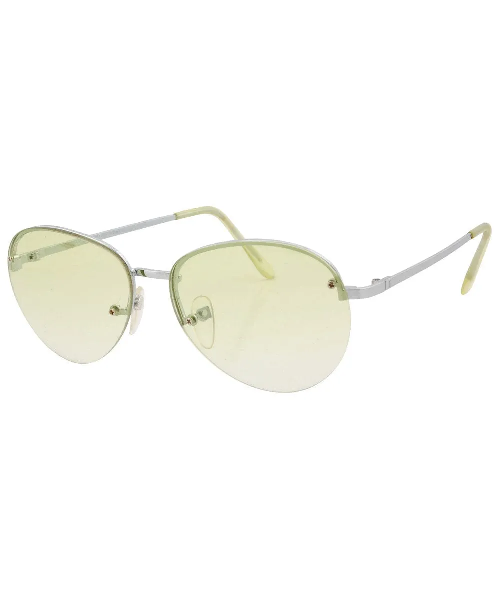 GEMINI Green Rimless Sunglasses sold by Giant Vintage product image thumbnail 2