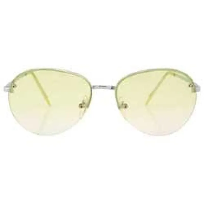 GEMINI Green Rimless Sunglasses sold by Giant Vintage