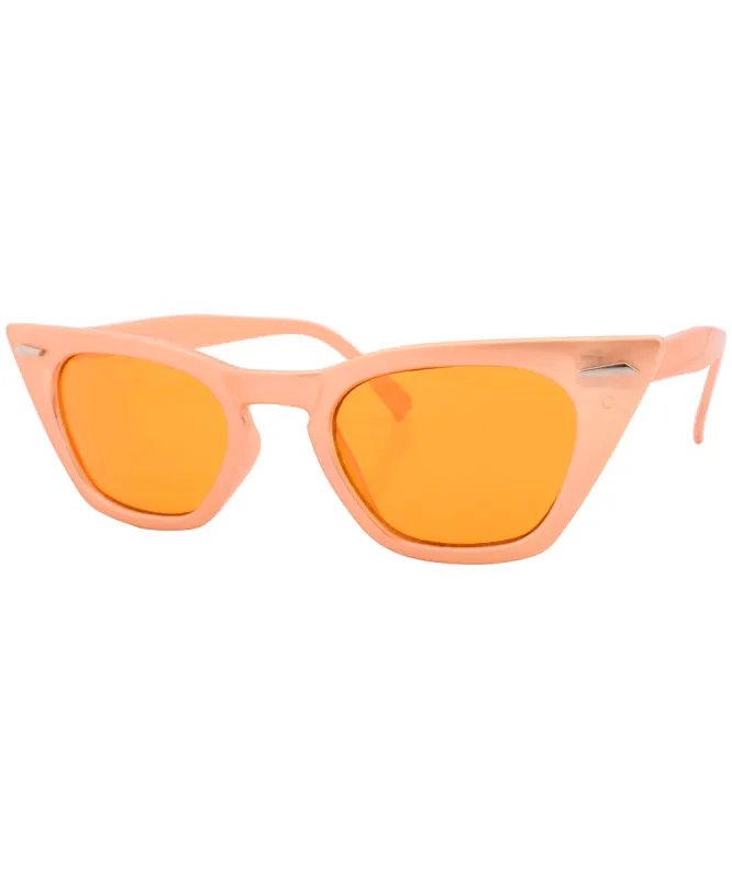 SACCHARINE Pearl Orange Cat-Eye Sunglasses sold by Giant Vintage