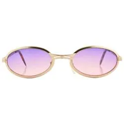 SMOOTCHIE Gold/Sunset Oval Sunglasses sold by Giant Vintage