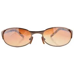 LULING Copper Oval Sunglasses sold by Giant Vintage