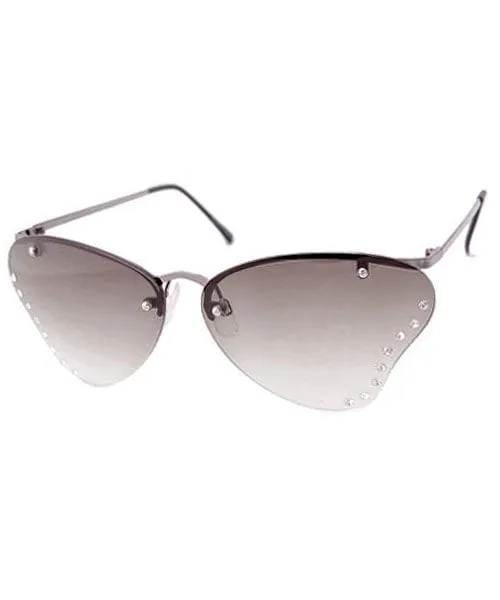 CHRYSALIS Smoke Rimless Sunglasses sold by Giant Vintage product image thumbnail 2