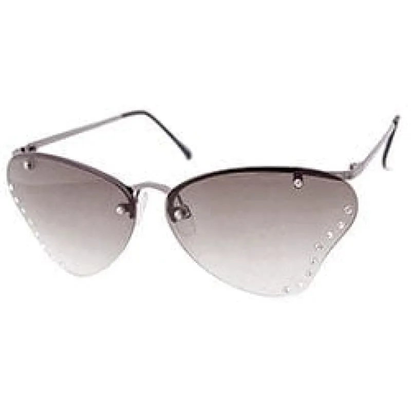 CHRYSALIS Smoke Rimless Sunglasses sold by Giant Vintage